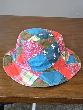 Disney Parks Mickey Madras Patchwork Bucket Hat OS